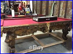 100 Monarch Luxury Pro Pool Table Traditional Billiard Game Table WithAccessories