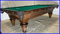1900 Brunswick Union League Antique Pool Table 9ft