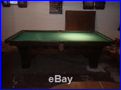 1907-08 Brunswick Balke Collender Arcade Pool Table B. A. Stevens Toledo Ohio