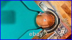 1912 Brunswick Balke Collender pool table ball return with antique accessories