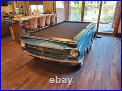 1965 FORD MUSTANG POOL TABLE Working Lights! Real Car Parts! Real Rims & Tires