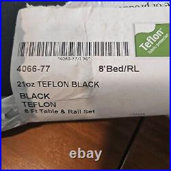 21 oz Teflon Black 8ft Billard Table and Rail liner & 12-Chaulk