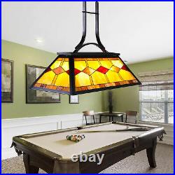 3-Light Pool Table Tiffany Light Steel Construction Chandelier UL Listed Newest