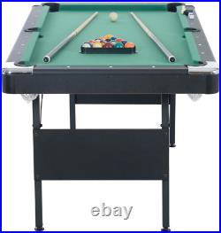 3 in 1 Pool Table Ping Pong Dining Table Combo, 65.75in Foldable Billiard Tables