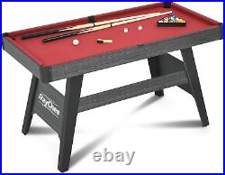 4/4.5Ft Pool Table, Portable Billiard Table for Kids and Adults, Mini Billiards