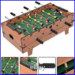4 In 1 Multi Game Air Hockey Tennis Football Pool Table Billiard Foosball Gift