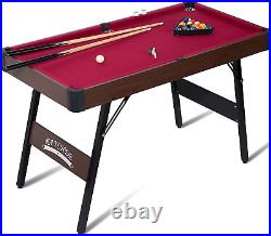 48 Folding Pool Table, Portable Billiard Game Tables for Kids and Adults, Mini