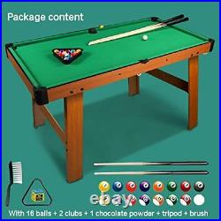 48 Green Mini Pool Table, Billiard Tables Includes 21 Billiards Equipment