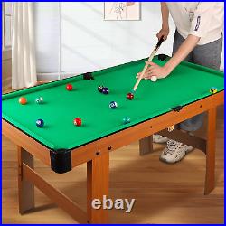 48? Green Mini Pool Table, Pool Table Includes 21 Billiards Equipment