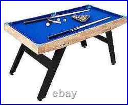 48 Wood Pool Table Portable Billiards Table for Kids and Adults Mini Pool
