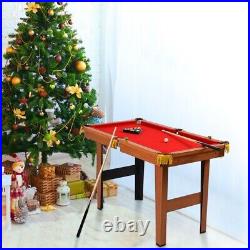48Mini Table Top Pool Table Game Billiard Set Cues Balls kids Gift Indoor Sport