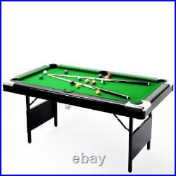 5.5 Ft Billiards Table Pool Table Billiard Table Set Includes Balls Cues Folding