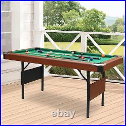 5.5 Ft Portable Pool Table, Billiard Tables, Foldable Pool Table Space-Saving wi