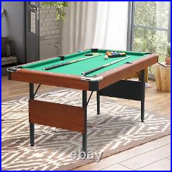 5.5 Ft Portable Pool Table, Billiard Tables, Foldable Pool Table Space-Saving wi