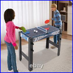 5 in 1 Multi Game Table 36 Foldable Combo Game Table Indoors Hockey Pool Soccer