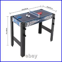 5 in 1 Multi Game Table 36 Foldable Combo Game Table Indoors Hockey Pool Soccer