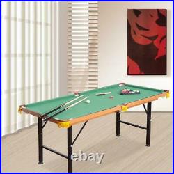 55 Portable Folding Billiards Table Game Pool Table for Kids Adults With Cues, B