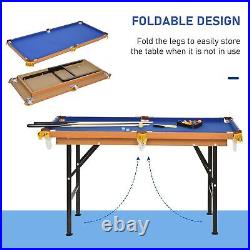 55 Portable Folding Billiards Table Game Pool Table for Whole Family Number