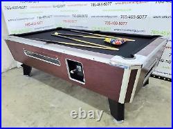 6 1/2' Valley Coin-op Pool Table Model Zd-8 With Black Cloth
