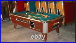 6 1/2' Valley Commercial Coin-op Pool Table Model Zd-4 New Green Cloth