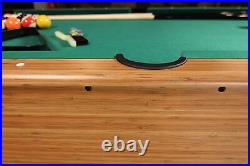 6.5' Ft Billiards Pool Table Set W Cues Balls Chalk Triangle Table Brush New