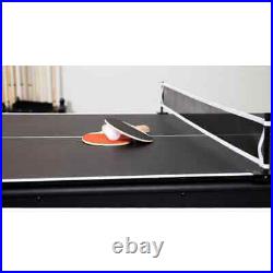 6 Ft. Spartan Pool Table With Table Tennis Conversion Top In Black Finish