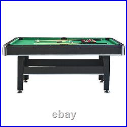 6-ft Pool Table with Table Tennis Top Modern Billiards Table with Conversion Top