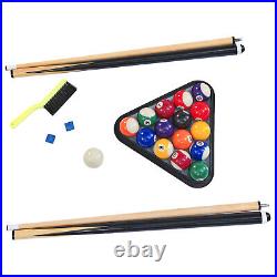 6-ft Pool Table with Table Tennis Top Modern Billiards Table with Conversion Top