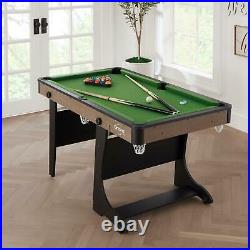 60 Folding Pool Table Sturdy Indoor Billiard Game Complete Accessories Set New