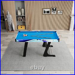 62.99x30.7x29.92in Portable Folding Pool Table Billiard Desk Indoor Party Game