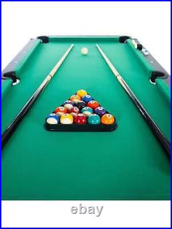 65.75 Folding Portable Pool Table, Indoor Game Snooker Table Set For