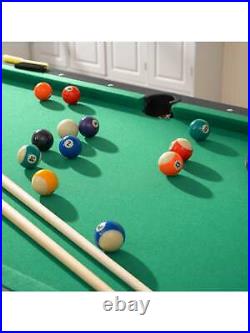 65.75 Folding Portable Pool Table, Indoor Game Snooker Table Set For