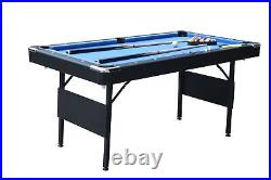 66x35.4'' Foldable Pool Table Billiard Desk Indoor Game Cue Ball for Childrens