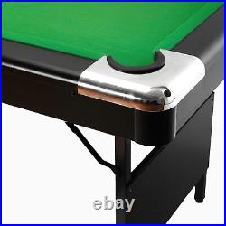 6ft Billiard Table Pool Table Foldable with Ball Cue Chalk Brush Family Game