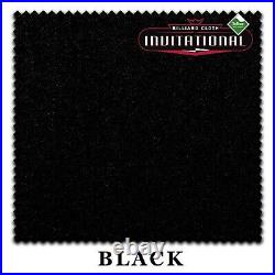 7' Championship Invitational Teflon Billiard Pool Table Felt Cloth Black