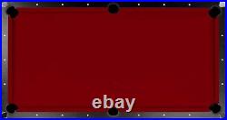 7' Championship Invitational Teflon Billiard Pool Table Felt Cloth Burgundy