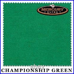 7' Championship Mercury Ultra Billiard Pool Table Cloth Felt -Championship Green