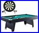 7-Foot-Pool-Table-Billiard-with-Dartboard-Set-and-Accessories-Black-withGreen-Felt-01-bv