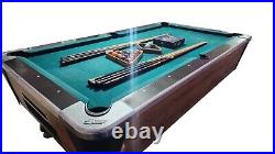 7' Great American DAYNAMO COMMERCIAL COIN-OP POOL TABLE COMES WITH 8 STICKS