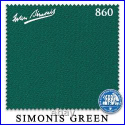 7' Simonis 860 Pool Table Cloth Simonis Green AUTHORIZED DEALER