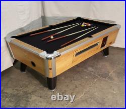 7' VALLEY Black Kat COIN-OP POOL TABLE NEW Red CLOTH