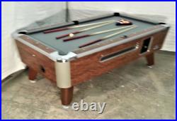 7' VALLEY Black Kat COIN-OP POOL TABLE NEW Red CLOTH