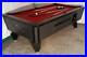 7-VALLEY-Black-Kat-COMMERCIAL-COIN-OP-POOL-TABLE-NEW-Red-CLOTH-01-qmh