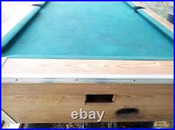 7' VALLEY COIN-OP POOL needs new felt and coin mechanism