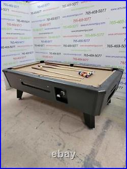7' VALLEY COMMERCIAL COIN-OP POOL TABLE MODEL ZD-4 NEW Taupe CLOTH