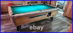 7' VALLEY COMMERCIAL COIN-OP POOL TABLE MODEL ZD-6 NEW Green CLOTH