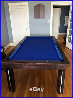 7' VISION CONVERTIBLE MODERN POOL BILLIARD TABLE dining/office fusion NEW YORK