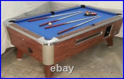7' Valley Commercial Coin-op Pool Table Model Zd-5 New Blue Cloth