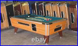 7' Valley Commercial Coin-op Pool Table Model Zd-7 New Cloth