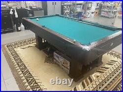 7 ft pool table Colonial Style, Drop Pocket, 2 Sets Balls, Wall Cue Holder